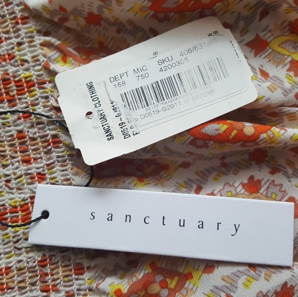 NWT SANCTUARY L/S Off Shoulder Elastic Mini Dress - Picture 5 of 7